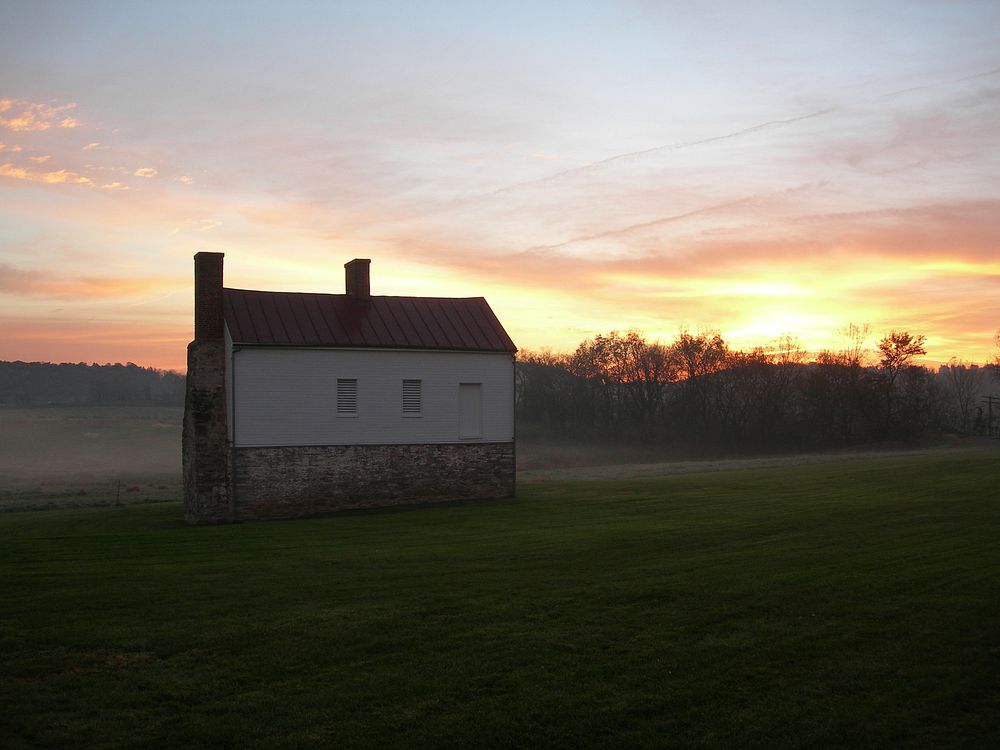 Secondary House at Sunrise. Original public domain image from Flickr