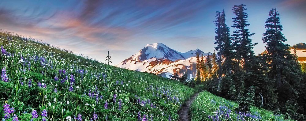 Sunset at Winchester Mountain at Mt Baker Snoqualmie National Forest, Washington. (Courtesy photo by Andy Porter). Original…