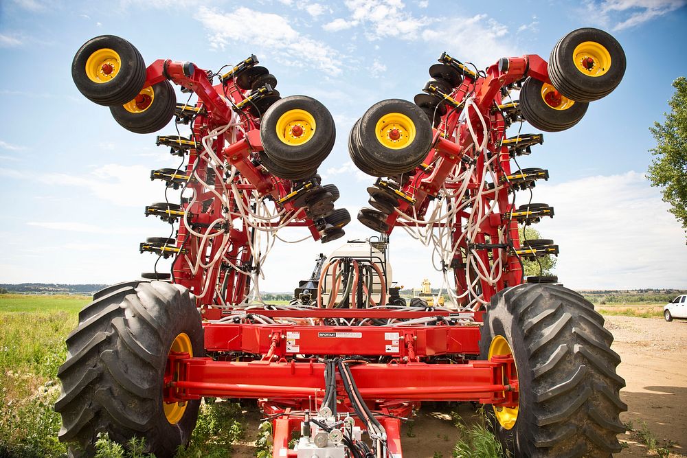 Jason Brewer, farmer near Forsyth, Mont., purchased a Bourgault air drill for seeding crops into his no-till fields. June…