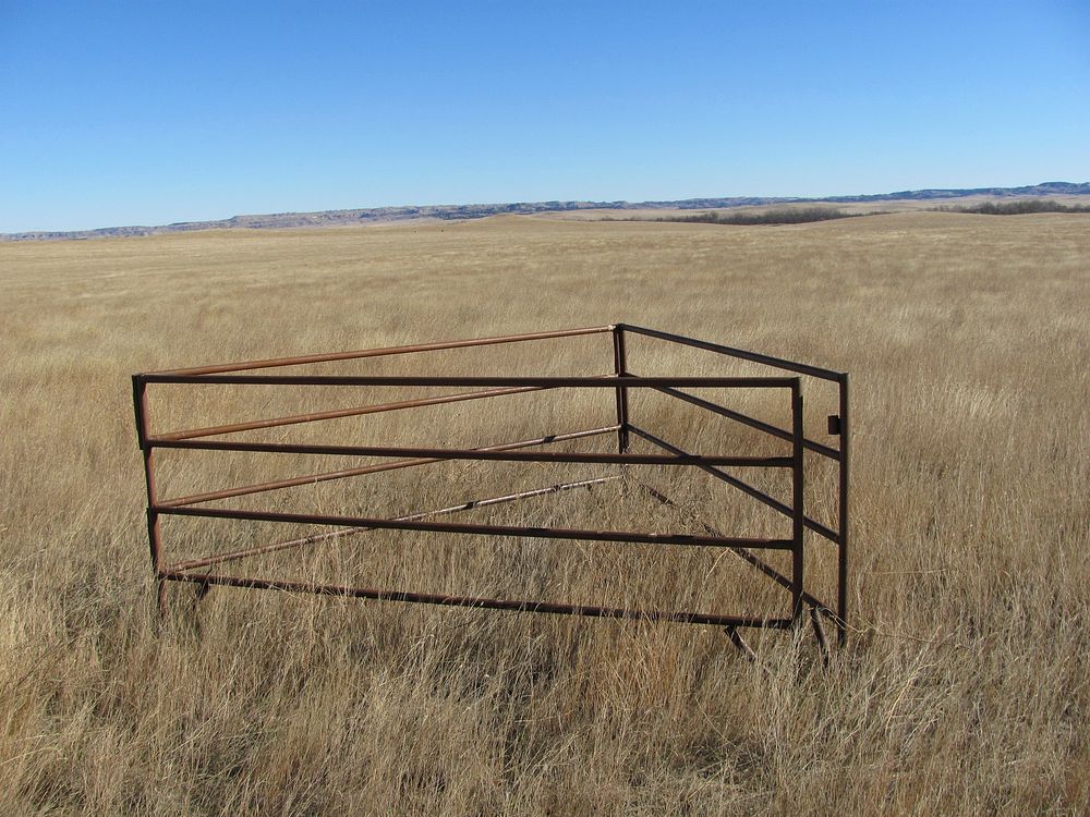 Monitoring cage on rangeland south of Ekalaka in Carter County, Montana. November 2010. Original public domain image from…