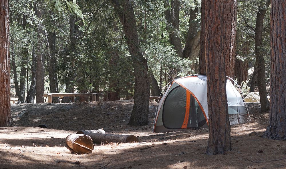 Fern Basin CampgroundA tent setup for Memorial Day Weekend at Fern Basin Campground in the San Jacinto Mountains of San…