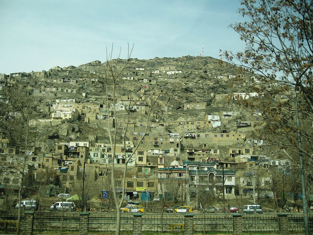 Kabul NeighborhoodA neighborhood in Kabul, Afghanistan. Original public domain image from Flickr
