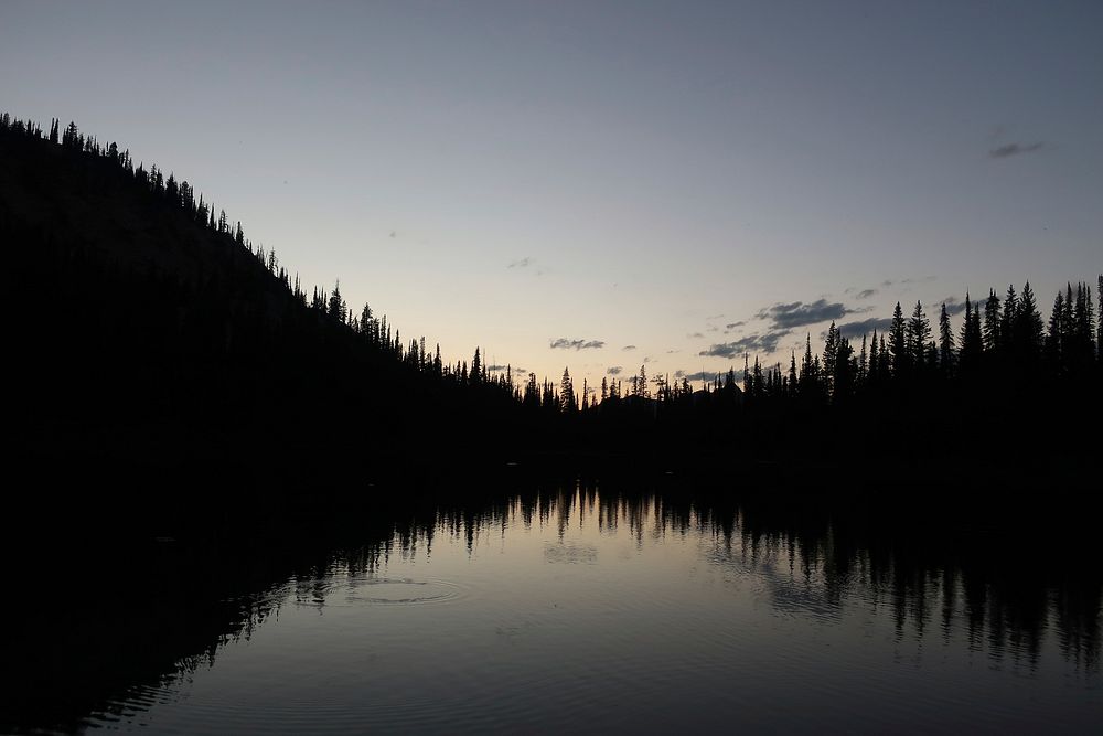 Snowslide Lake on the Payette National Forest in IdahoDusk over Snowslide Lake, Idaho July 17. Forest Service photo by…
