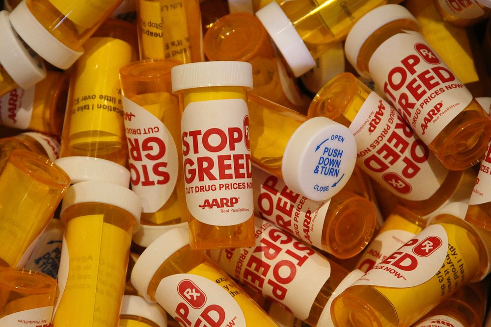 #StopRXGreed Rally. Original public domain image from Flickr