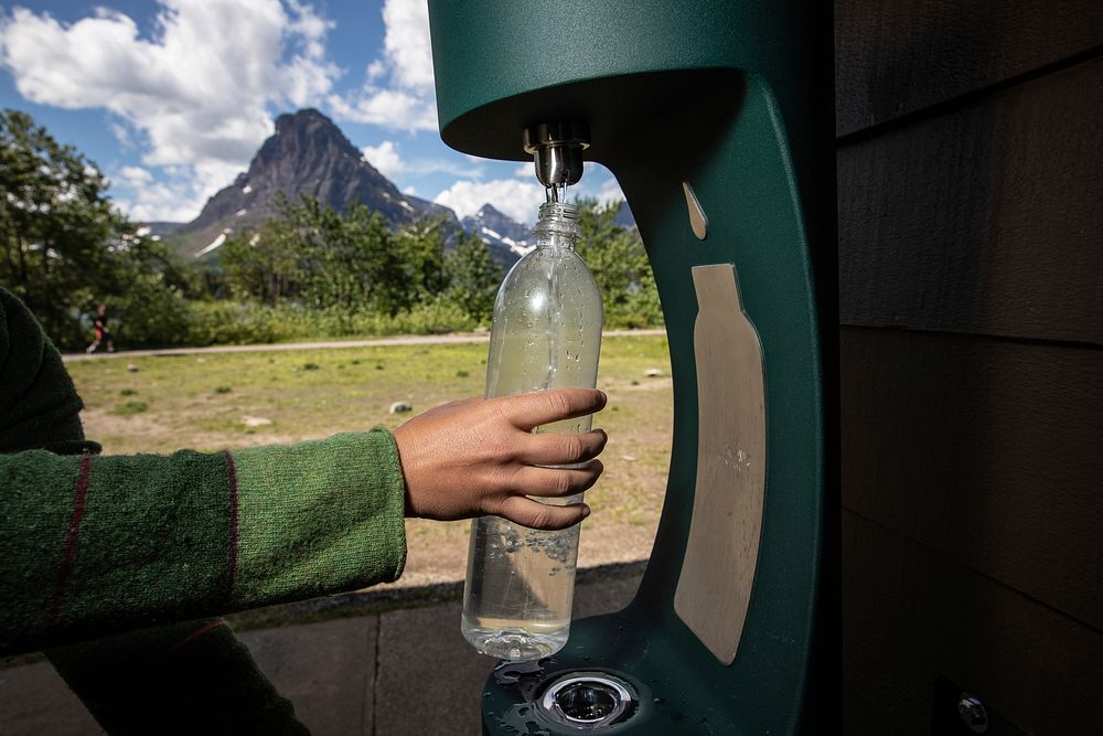 Water Bottle Filling Station in Two Medicine. Original public domain image from Flickr
