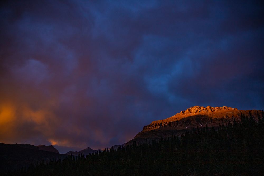 Mountain Landscape at Sunset. Original public domain image from Flickr
