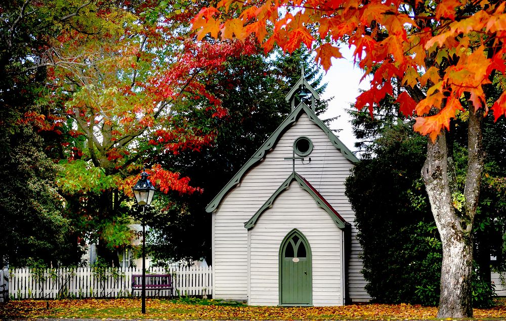 St Pauls Church NZ. Original public domain image from Flickr