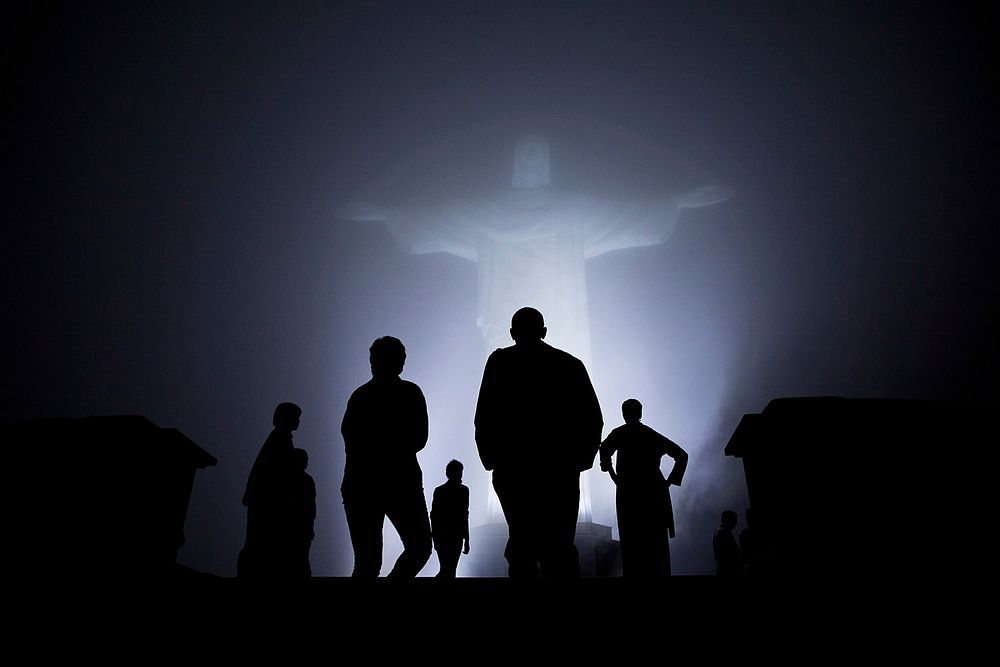 Christ the Redeemer statue in Rio in March 20, 2011. Original public domain image from Flickr