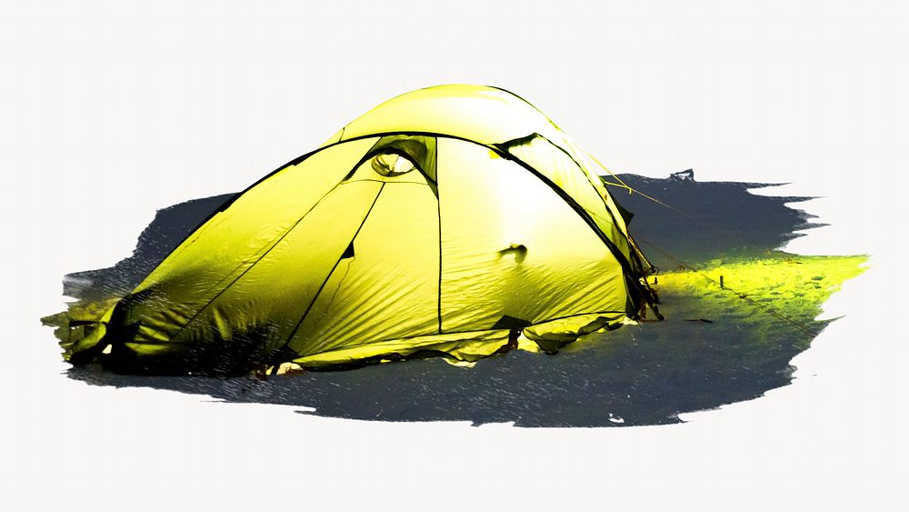 Yellow tent image element