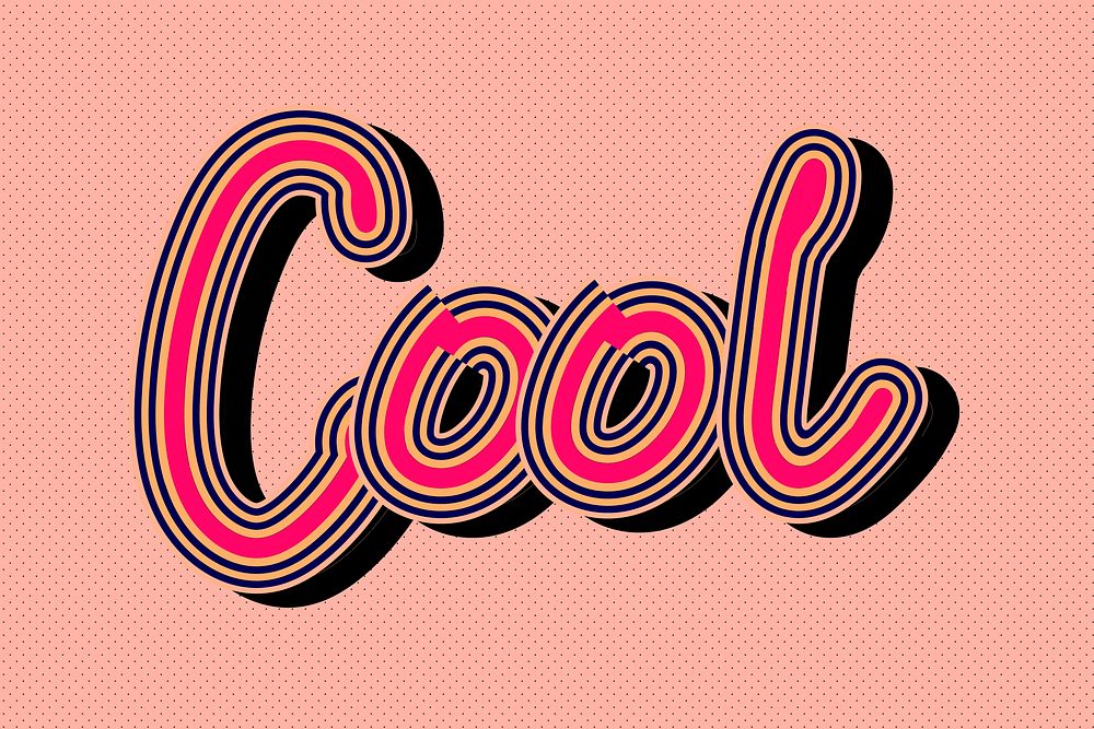 Hot pink Cool vector calligraphy wallpaper funky