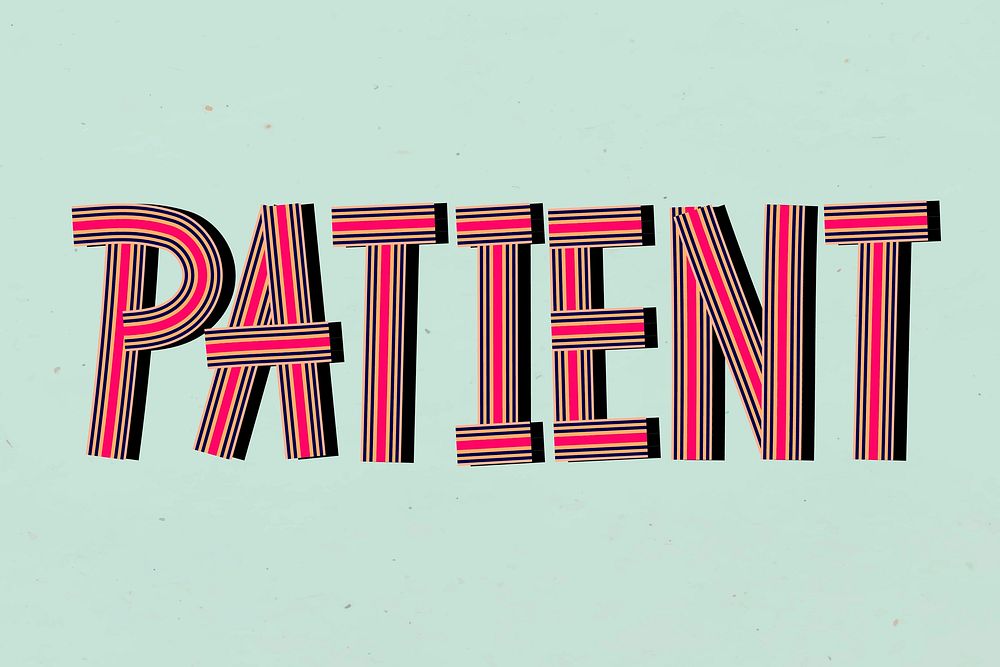 Concentric font vector patient lettering typography retro