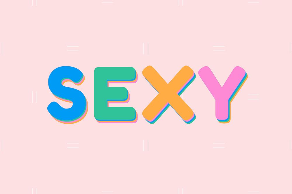 Sexy Word Typography Boldface Font Free Photo Rawpixel 5549