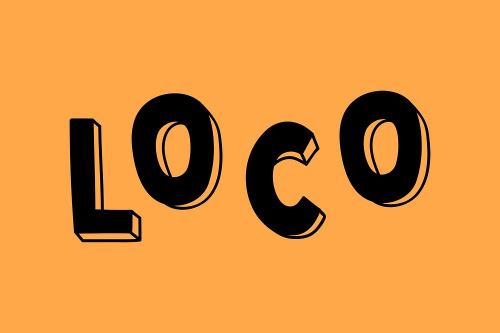 Loco psd comic bold style font typography