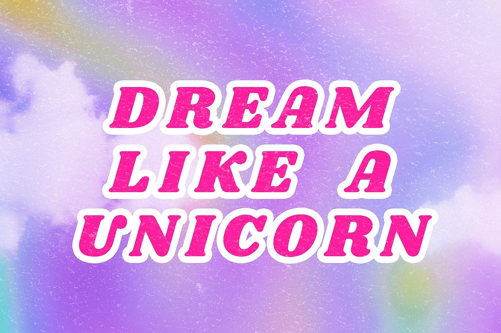 Purple Dream Like a Unicorn aesthetic cotton candy wallpaper