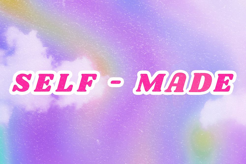 Purple Self-made aesthetic cotton candy wallpaper