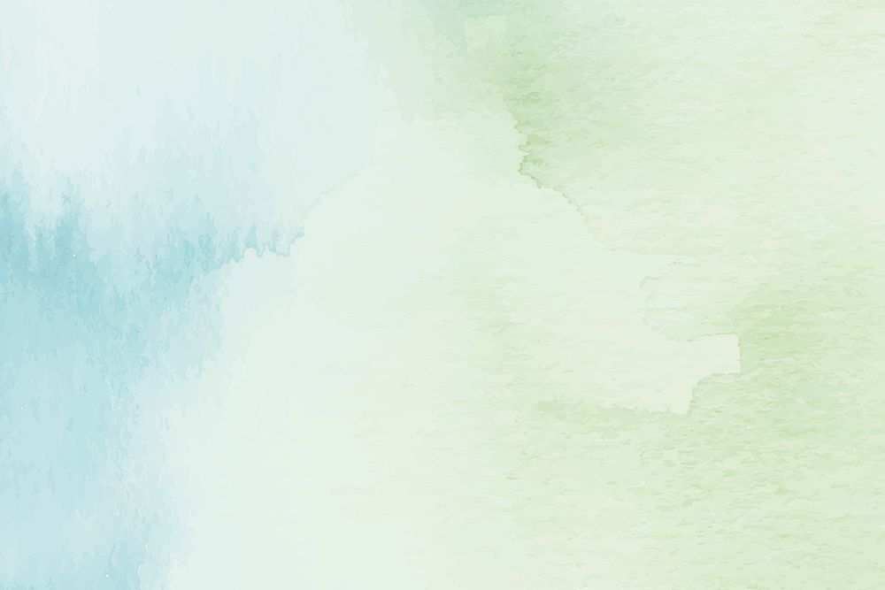 Blue green watercolor background illustration, simple eco design