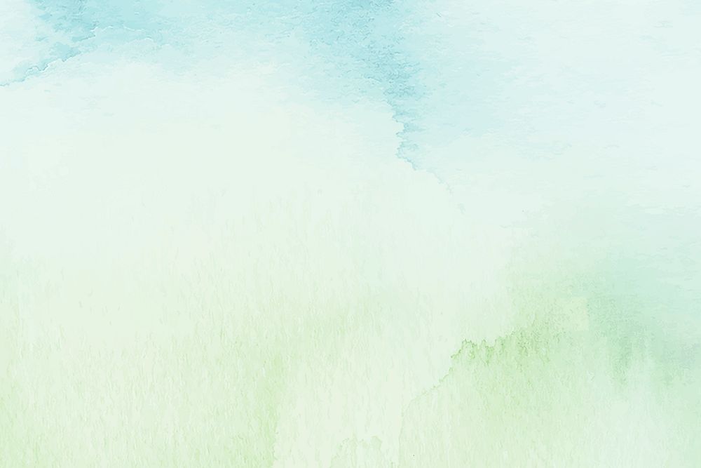 Green blue watercolor background illustration, simple eco design