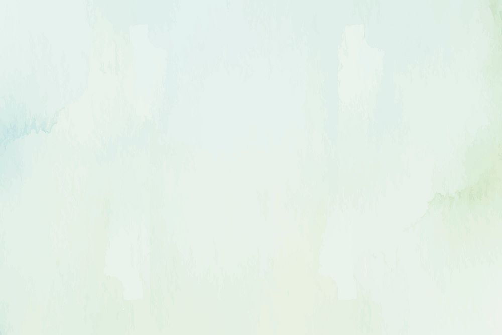 Green watercolor background illustration, simple design