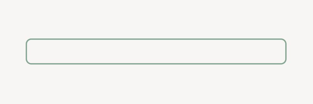 Green rectangular frame element, vector