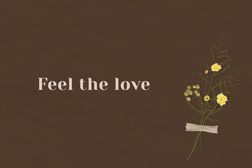 Wall feel the love motivational quote