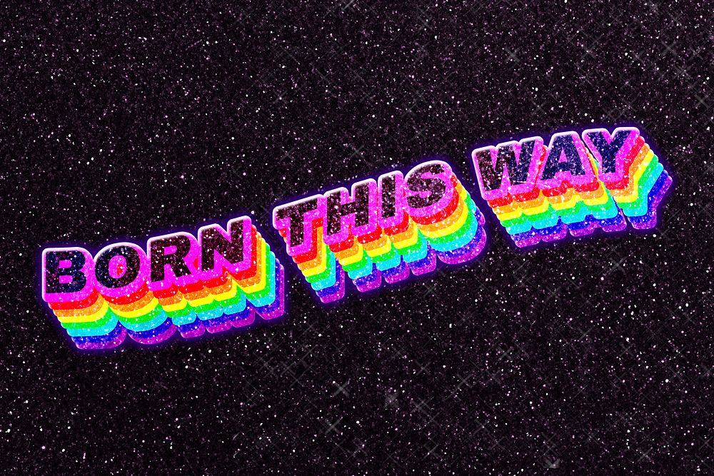 Born this way 3d rainbow 