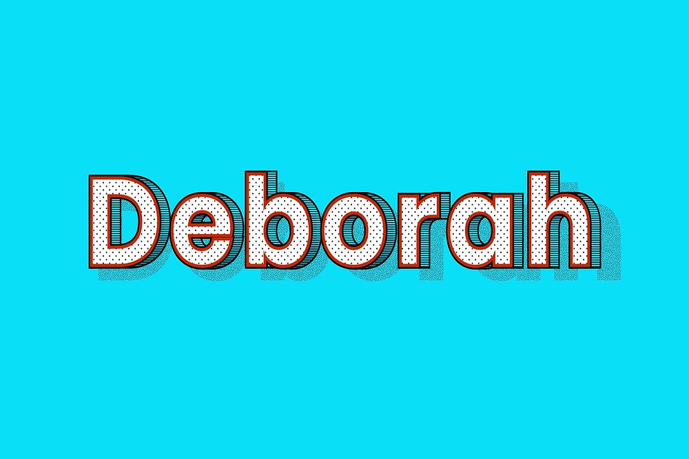 Female name Deborah typography text