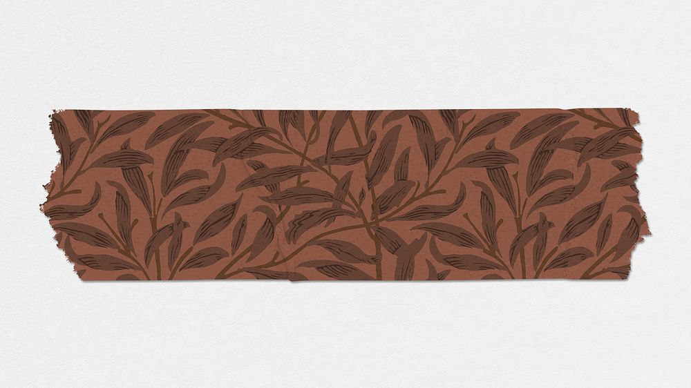 Willow bough washi tape journal sticker remix from artwork by William Morris