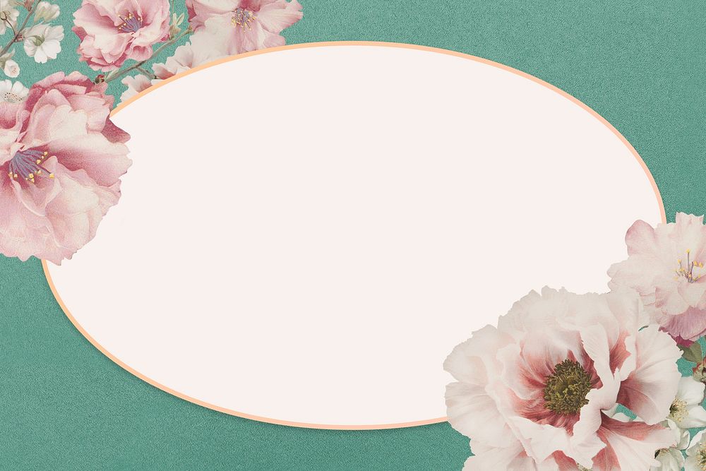 Cherry blossom border frame design