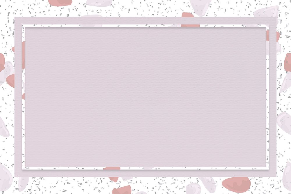 Pink terrazzo frame with blank space