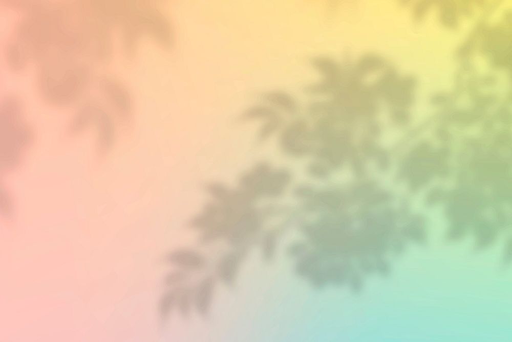 Peach shadow aesthetic background vector with blank space
