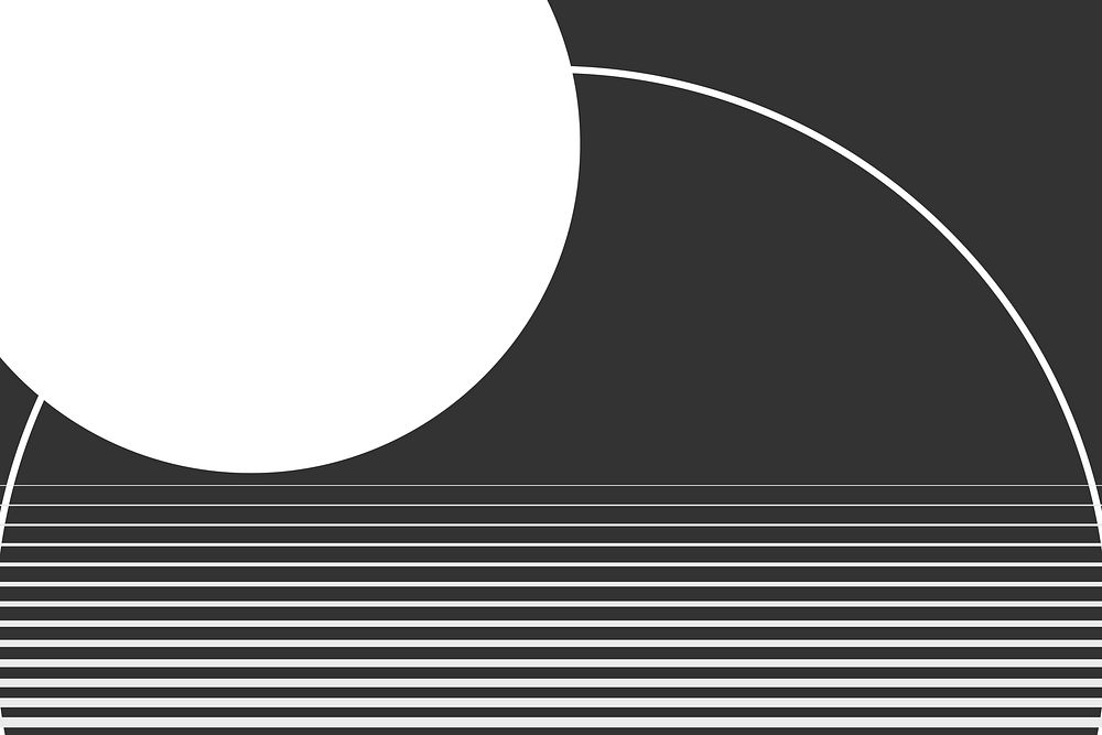 White moon aesthetic background vector in the dark