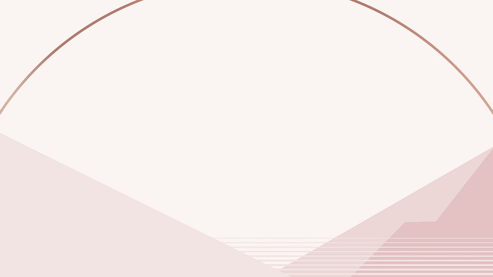 Nude pink geometric mountain wallpaper