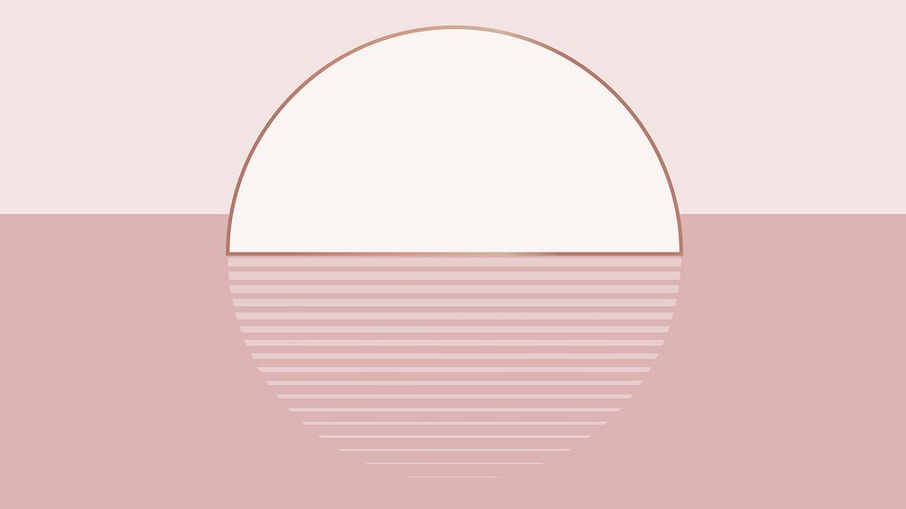Pink pastel moon geometric wallpaper aesthetic