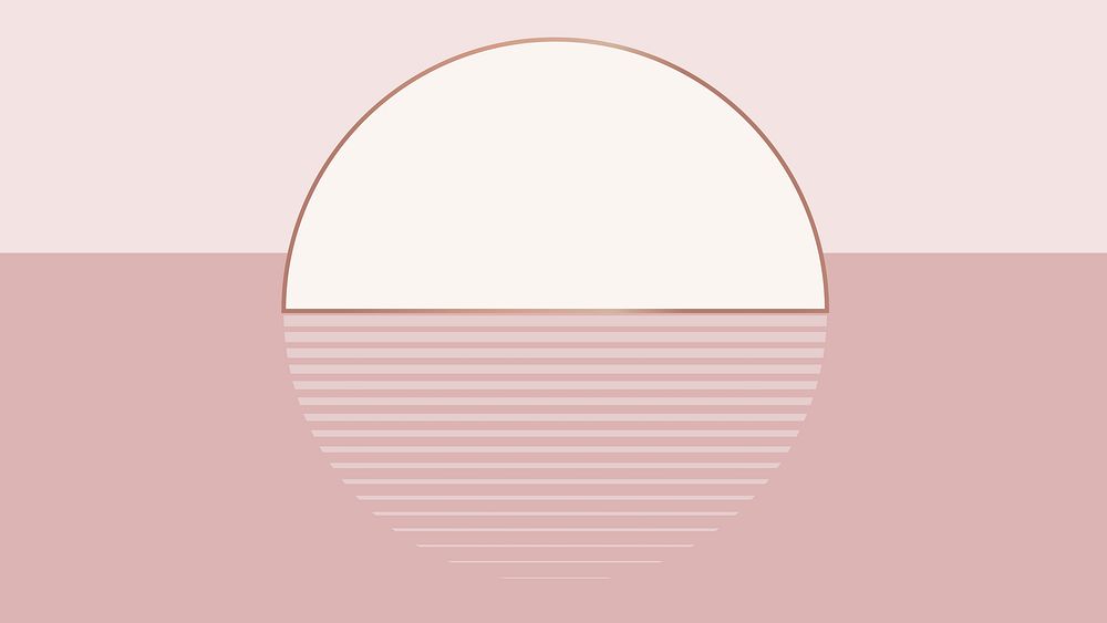 Pink pastel moon wallpaper vector aesthetic