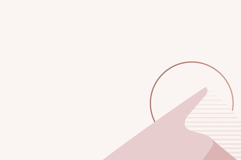 Pink gold mountain background psd aesthetic