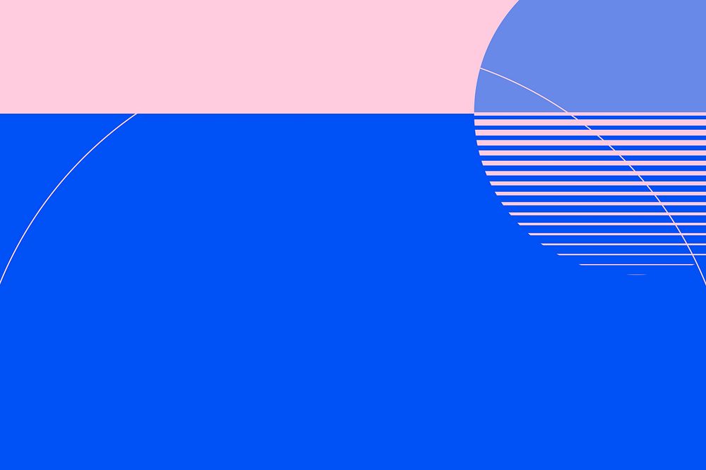 Minimal moon background psd in pink and blue