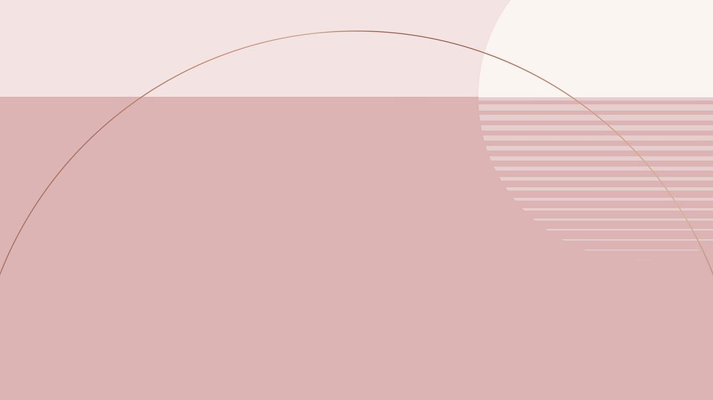 Minimal moon wallpaper vector in nude pink