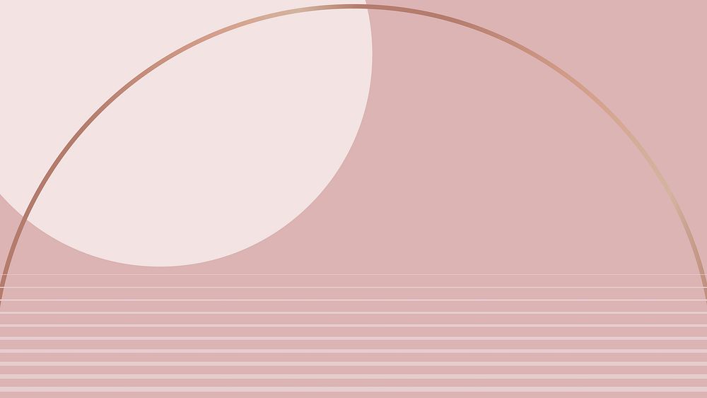 Nude pink aesthetic wallpaper vector geometric minimal style