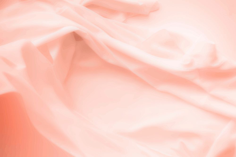 Peach background chiffon fabric vector texture