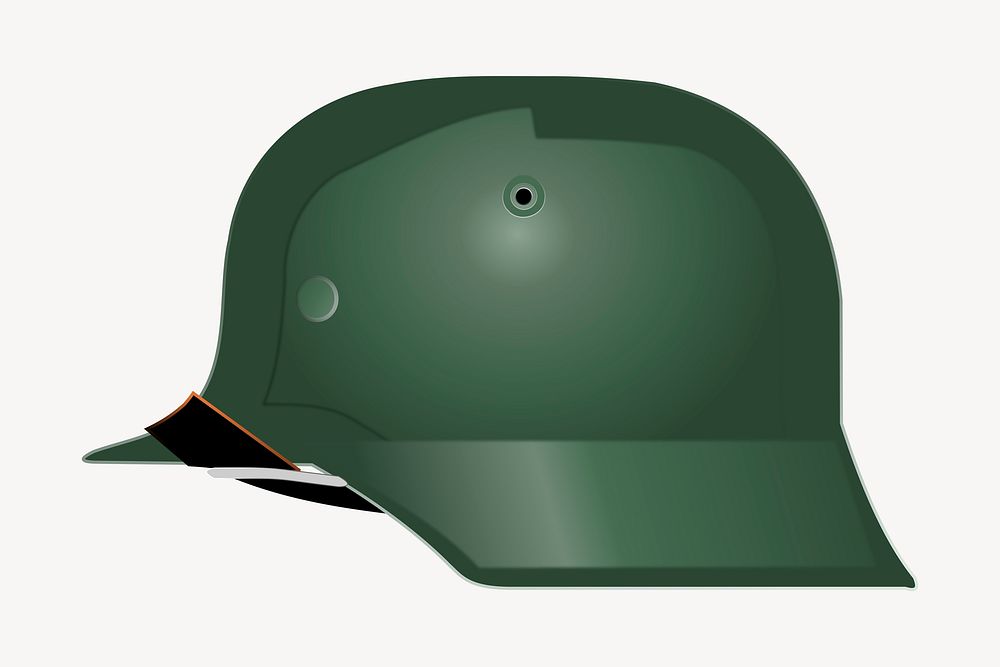 Soldier helmet clipart, illustration. Free public domain CC0 image.