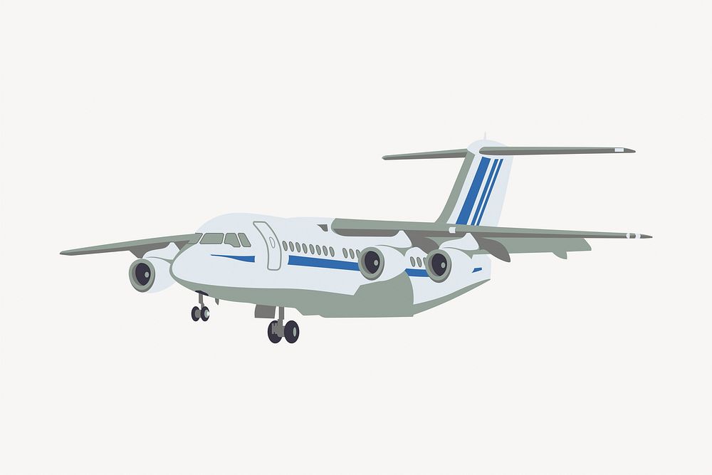 Flying airplane clipart, illustration | Free Photo Illustration - rawpixel