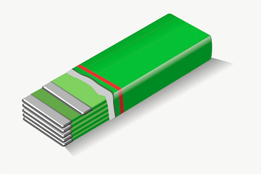 Chewing gum clipart, illustration vector. Free public domain CC0 image.