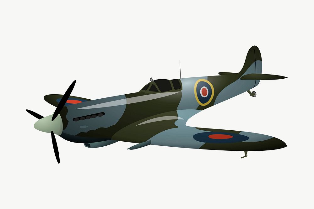 Fighter aircraft clipart, illustration vector. Free public domain CC0 image.