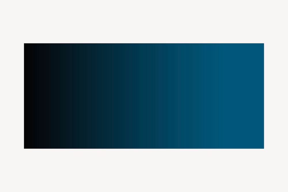 Gradient blue collage element, rectangle design vector