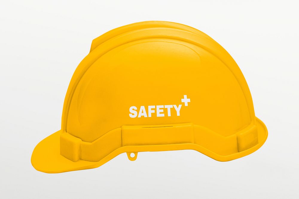 Safety helmet mockup, realistic  design psd