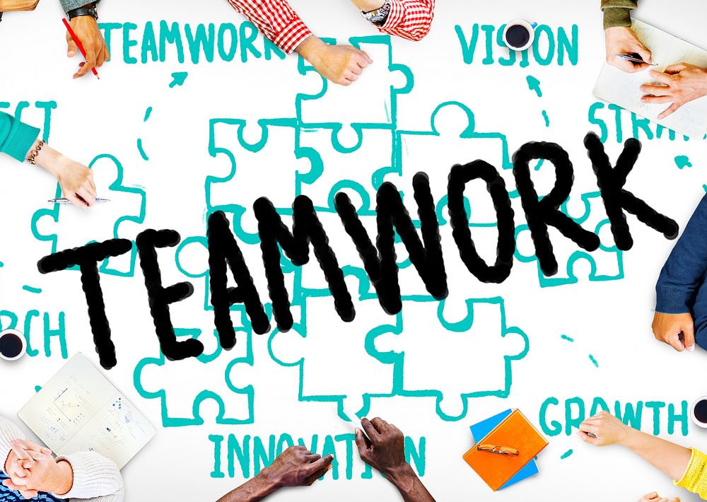 Teamwork Team Collaboration Connection Togetherness Unity Concept