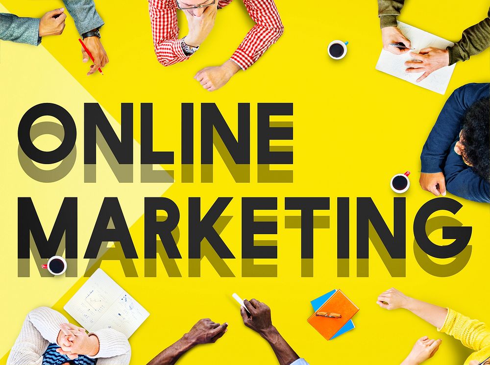 Team Meeting Planning Online Marketing Concept