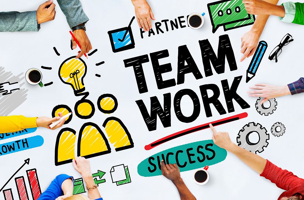 Team Teamwork Group Collaboration Organization Concept