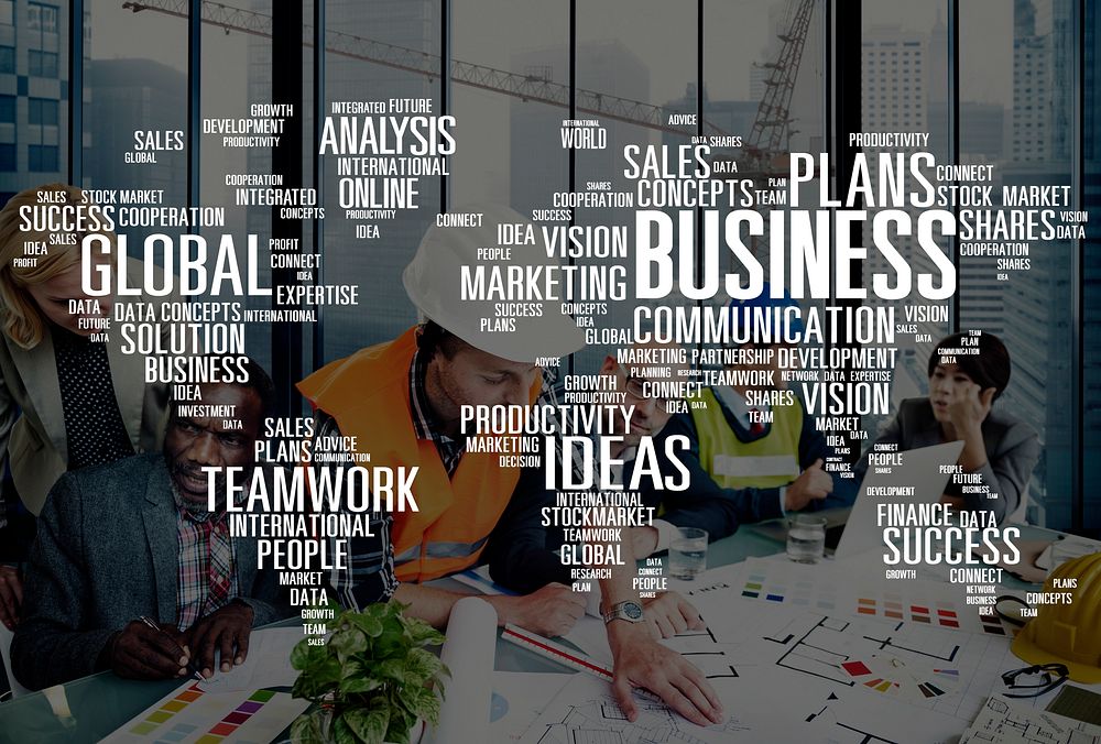 Business Global Teamwork Ideas Success Marketing Analysis Concept
