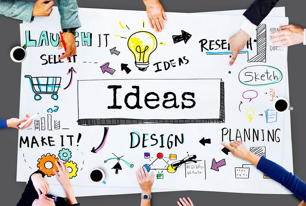 Ideas Create Inspiration Innovation Design Concept